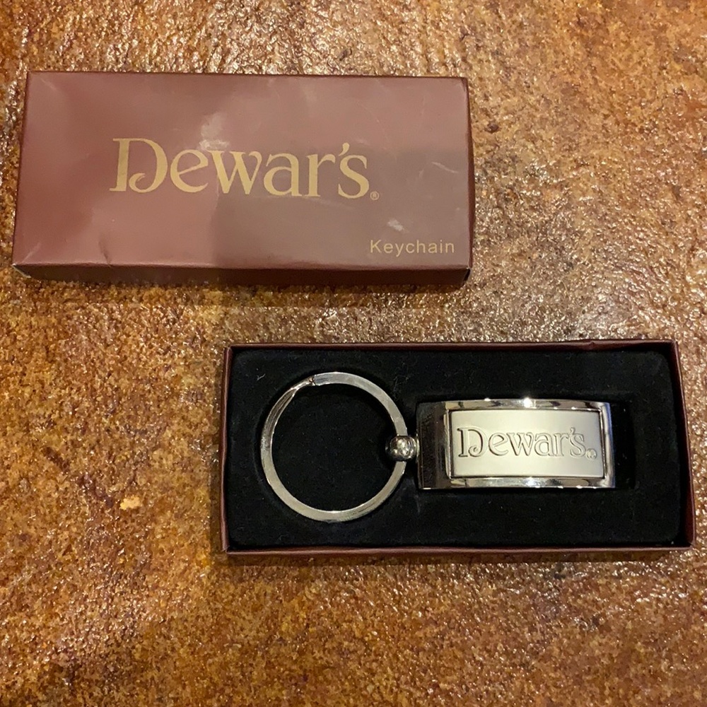 Dewars Stainless Steel Keychain